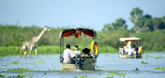 boat ride safari river rufiji selous tanzania